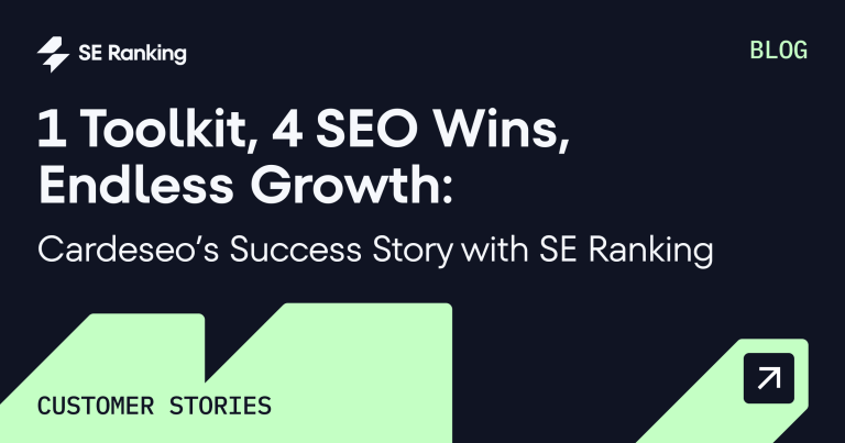 Cardeseo’s success with SE Ranking