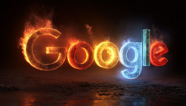 Google Logo Heated