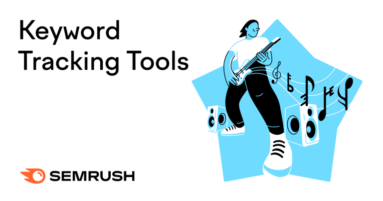 Semrush's keyword tracking tool shows top keywords, those negatively impacted, and overall visibility metrics.